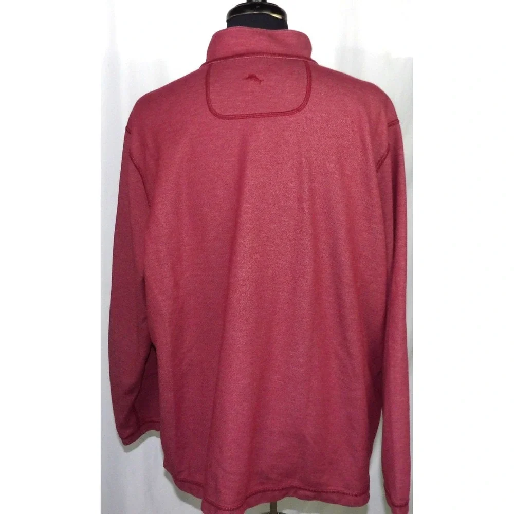 Tommy Bahama Reversible Light Weight Collared 1/4 Zip Knit Sweater Men's XXL
